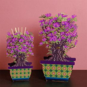 Vesta - Modello: Magnolia - Profumatore per ambiente in plexiglass con bastoncini fragranza inclusa da 200ml - Colore: Viola - SKU: 7502218 - Codice EAN: 8056622712397 