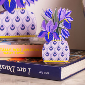 Vesta - Modello: Iris - Profumatore per ambiente in plexiglass con bastoncini fragranza inclusa da 50ml - Colore: Viola - SKU: 7506118 - Codice EAN: 8056622710379 