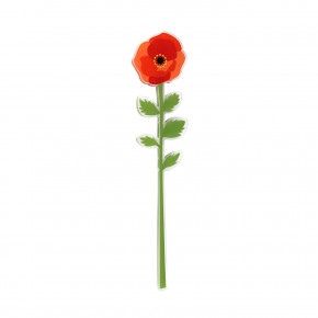 Vesta - Modello: Funny flowers - Fiore di papavero in plexiglass per vaso - Colore: Rosso - SKU: 04334.185 - Codice EAN: 8056622711161 