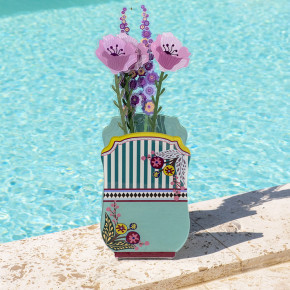 Vesta - Modello: Bucarest - Vaso grande in vetro con copertura in plexiglass - Colore: Azzurro - SKU: 03791DAN - Codice EAN: 2069245000006 