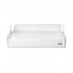 Vesta - Modello: Like Water - Vassoio quadrato mini in plexiglass dal design moderno ed elegante - Colore: Bianco - SKU: 0100130S - Codice EAN: 2000000317618