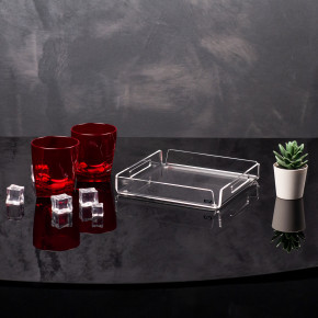 Vesta - Modello: Like Water - Vassoio quadrato mini in plexiglass dal design moderno ed elegante - Colore: Trasparente - SKU: 0100100 - Codice EAN: 8059692104451