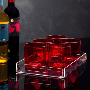 Vesta - Modello: Like Water - - Design By: Mattei Carella Vassoio rettangolare piccolo in plexiglass dal design moderno ed elegante - SKU: 01004