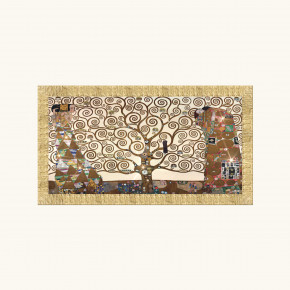 Artitalia - Modello: Klimt - - Design By: Klimt Stampa cornice dorata dettagli materici glitterati "l'albero della vita" 154x86 - Tema Quadro: Array - Realizzazione Quadro: Stampe su Tela - SKU: WRD526