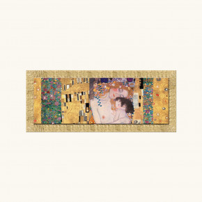 Artitalia - Modello: Klimt - - Design By: KLIMT Stampa con cornice in legno decori materici e glitter 153x63 - Tema Quadro: Array - Realizzazione Quadro: Stampe su Tela - SKU: WRD543