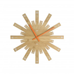 Alessi - Modello: Raggiante - - Design By: Michele De Lucchi Orologio da parete - Colore: Legno Naturale - SKU: MDL05 - Codice EAN: 8003299410460 