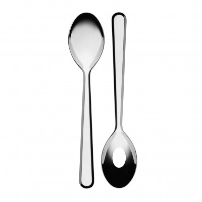  Alessi - Modello: Amici - Alessi Set 6 pezzi cucchiaio da tavola in acciaio inossidabile 18/10 - Colore: Acciaio - SKU: BG02/1 - Codice EAN: 8003299422999 