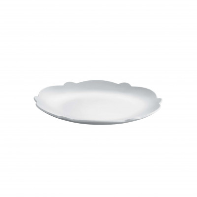  Alessi - Modello: Dressed Air - Set 4 Piatti da dessert in melammina con decoro a rilievo dalle linee moderne - Colore: Bianco - SKU: MW72/5W - Codice EAN: 8003299444922 