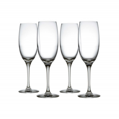  Alessi - Modello: Mami XL - Set di 4 bicchieri per spumanti e champagne in vetro cristallino - Colore: Trasparente - SKU: SG119/9S4 - Codice EAN: 8003299433681 