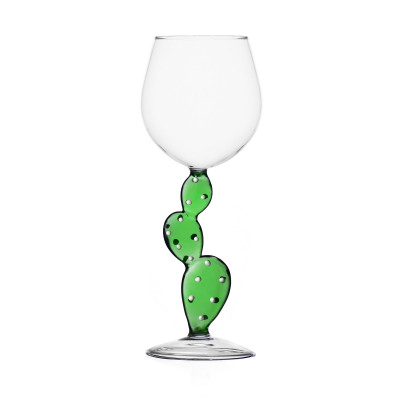  Ichendorf - Modello: Desert Plants - Calice per vino in vetro con decorazione interna cactus - SKU: 0935202 
