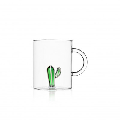  Ichendorf - Desert Plants - Mug in vetro con catus - Colore: Verde - SKU: 09352108 