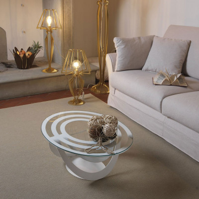  Arti e Mestieri - Optical - Tavolino ovale - SKU: 0TA2886 