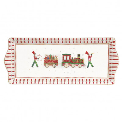 Easy Life - Modello: Polar Express - PIatto da portata rettangolare in porcellana - Colore: Multicolore - SKU: R1109#EXPR - Codice EAN: 8001544142470