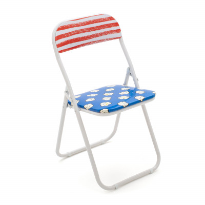  Seletti - Sedia pieghevole in metallo "Studio Job-Blow" "Popcorn New" - SKU: 18557 - Codice EAN: 8008215185576 