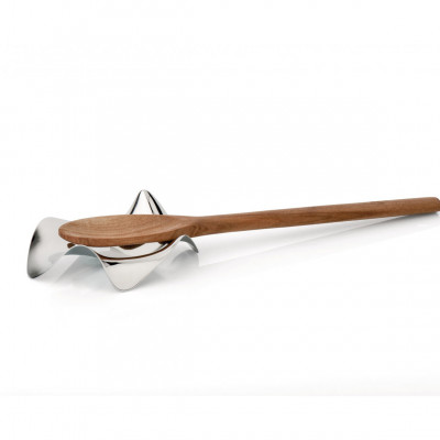  Alessi - Modello: Blip - Design By: LPWK, Paolo Gerosa - Appoggiacucchiaio - Colore: Acciaio - SKU: PG02 - Codice EAN: 8003299964499 