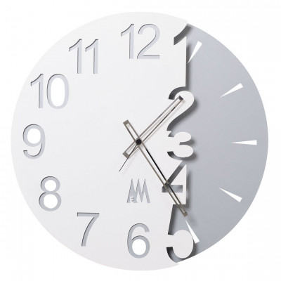  Arti e Mestieri - Modello: Full Moon - Orologio da parete di design in metallo con numeri ritagliati - SKU: 0OR2196 