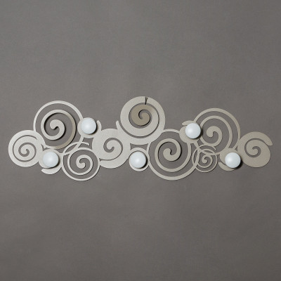  Arti e Mestieri - Modello: Orfeo - Appendiabiti da parete moderno in metallo - SKU: 0AP3252 