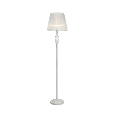  Maytoni - Modello: Grace - Lampada da Terra in stile classico con paralume in tessuto - Colore: Bianco/Oro - Attacco Lampadina: E14 - 1 Lampadina - Watt 40W - Dimmerabile: NO - Grado di Protezione: IP20 - SKU: ARM247-11-G - Codice EAN: 4260361981905 
