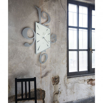  Arti e Mestieri - Modello: Prospettiva - Orologio da parete grande di design con effetto prospettiva in metallo - SKU: 0OR0732 