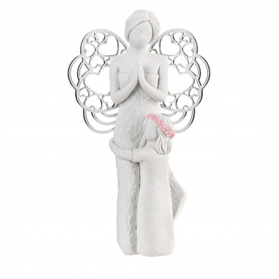  Bongelli Preziosi - Bomboniera Comunione -Angelo con bambina abbracciati - SKU: ME1649/1 - Codice EAN: 1234567008813 