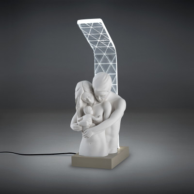  Bongelli Preziosi - Lampada da comodino moderna a LED con scultura maternità - Attacco Lampadina: Led Integrato - 1 Lampadina - Dimmerabile: NO - Gradi Kelvin 4000k Luce Naturale - Classe Energetica: A+++ - SKU: ME1926 