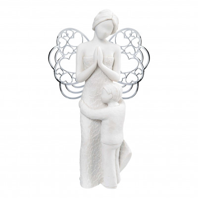  Bongelli Preziosi - Bomboniera Comunione - Scultura grande angelo e bambino abbracciati - SKU: ME1651/2 - Codice EAN: 1234567008868 