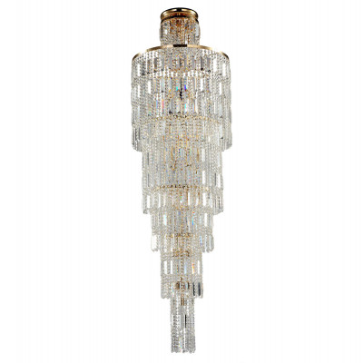  Maytoni - Modello: Niagara - Lampadario per interni con cristalli e struttura in metallo - Colore: Oro - Attacco Lampadina: E14 - 16 Lampadine - Watt 60W - Dimmerabile: NO - Grado di Protezione: IP20 - SKU: DIA003-PT50-G - Codice EAN: 4251110009247 