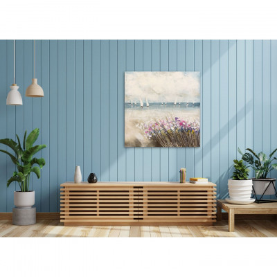  Agave - Dipinto moderno con paesaggio su tela 80x80 