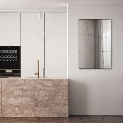  Agave - Specchio da parete moderno con cornice in metallo "Estia" - SKU: MR0005 