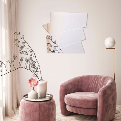  Agave - Specchio da parete moderno con forme geometriche irregolari "Irregular" - SKU: MR0023 