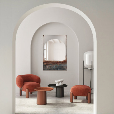  Agave - Specchio da parete rettangolare moderno effetto craquelè "Aura" - SKU: MR0018 