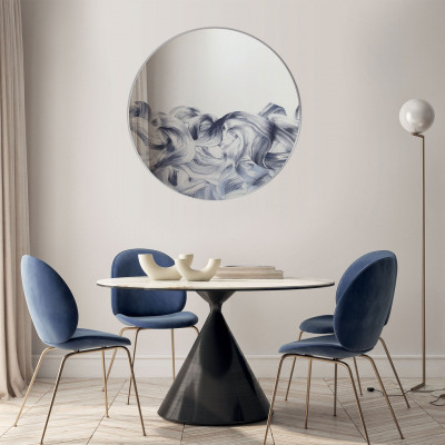 Agave - Specchio da parete rotondo dal design moderno Helas d.80 - SKU: MR0035 