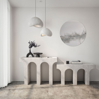  Agave - Specchio da parete rotondo dal design moderno "Kintsugi" - SKU: MR0010 