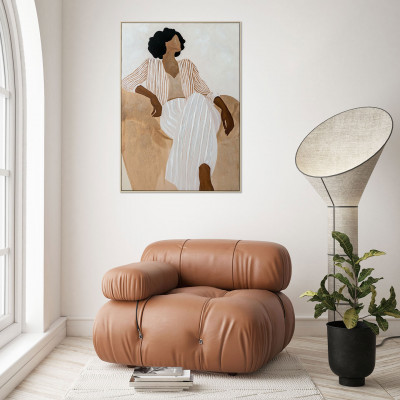  Agave - Stampa su tela con motivo figurativo con cornice Adele 70x100 - Colore: Multicolore - SKU: PA0008 