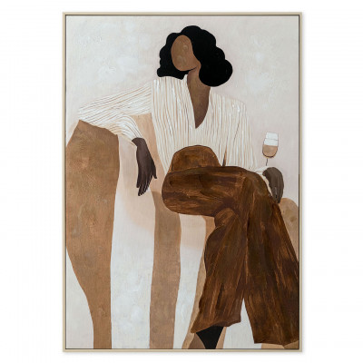  Agave - Stampa su tela con motivo figurativo con cornice Olivia 70x100 - Colore: Multicolore - SKU: PA0009 