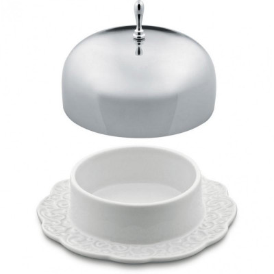  Alessi - Modello: Dressed - Design By: Marcel Wanders - Burriera - Colore: Bianco - SKU: MW16 - Codice EAN: 8003299383245 