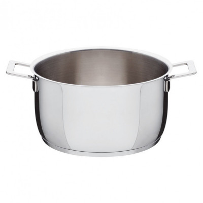  Alessi - Modello: Pots & Pans - Design By: Jasper Morrison - Casseruola 24" - Colore: Acciaio - SKU: AJM101/24 - Codice EAN: 8003299924158 