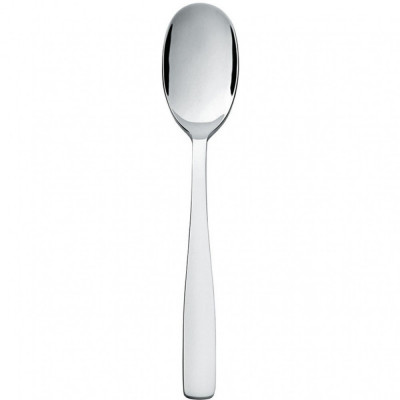 Alessi - Modello: KnifeForkSpoon - Design By: Jasper Morrison - Cucchiaio da Servizio - Colore: Acciaio - SKU: AJM22/11 - Codice EAN: 8003299921294