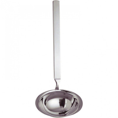 Alessi - Modello: Dry - Design By: Achille Castiglioni - Mestolo per Salse - Colore: Acciaio - SKU: 4180/13 - Codice EAN: 8003299007844