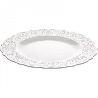  Alessi - Modello: Dressed - Design By: Marcel Wanders - Piatti Piani Set 4pz - Colore: Bianco - SKU: MW01/1 - Codice EAN: 8003299318933 
