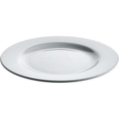  Alessi - Modello: PlateBowlCup - Design By: Jasper Morrison - Piatti Piani Set 4pz - Colore: Bianco - SKU: AJM28/1 - Codice EAN: 8003299941902 