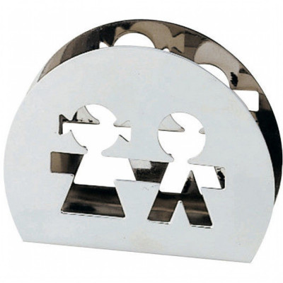  Alessi - Modello: Girotondo - Design By: King-Kong - Portatovaglioli - Colore: Acciaio - SKU: AKK51 - Codice EAN: 8003299922215 