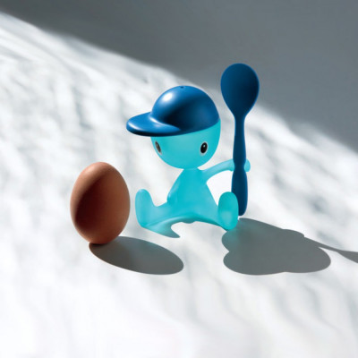  Alessi - Modello: Cico - Design By: Stefano Giovannoni - Portauovo con spargisale e cucchiaino - SKU: ASG23 