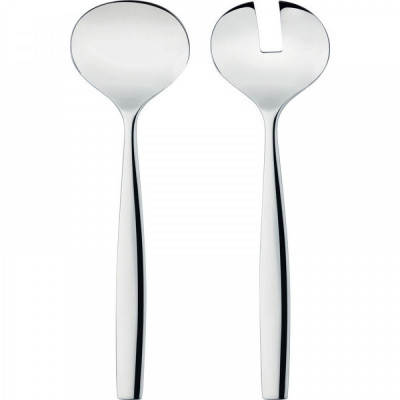 Alessi - Modello: Dressed - Design By: Marcel Wanders - Posate Insalata Set 2pz - Colore: Acciaio - SKU: MW03/14 - Codice EAN: 8003299319435