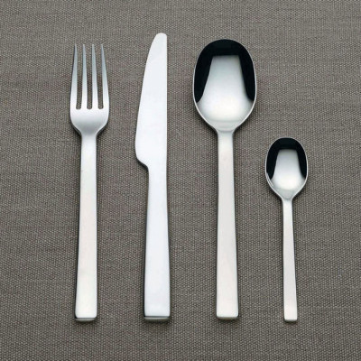  Alessi - Modello: Ovale - Design By: Ronan & Erwan Bouroullec - Servizio Posate Set 24pz - Colore: Acciaio - SKU: REB09S24 - Codice EAN: 8003299341924 