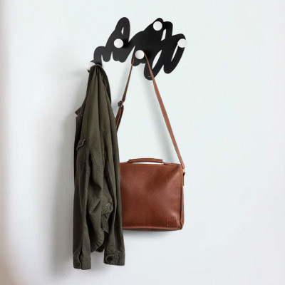  Arti e Mestieri - Modello: Marea - Appendiabiti da parete in metallo dal design moderno - SKU: 0AP5255 