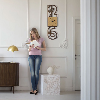  Arti e Mestieri - Modello: Neville - Orologio da parete di design con struttura in metallo - SKU: 0OR5123 