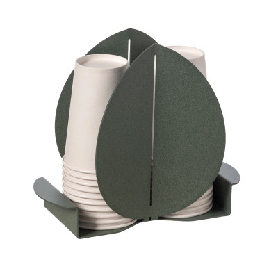  Arti e Mestieri - Modello: Ficus - Porta bicchieri in metallo dal design moderno ed elegante - SKU: 0VA3938 