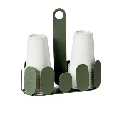  Arti e Mestieri - Modello: Park - Porta bicchieri in metallo per bicchieri di plastica - SKU: 0VA5053 