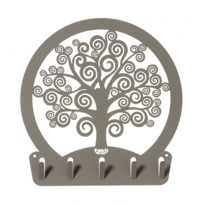  Arti e Mestieri - Modello: Albero della Vita - Portachiavi in metallo da ingresso in stile moderno - SKU: 0CH3611 
